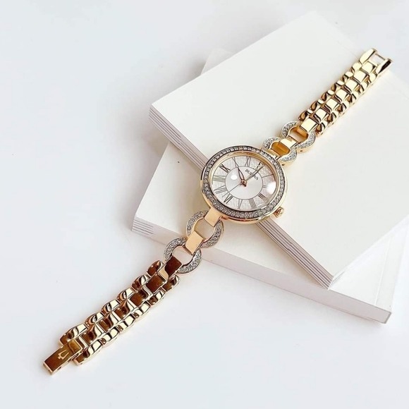 ***BRAND NEW*** Classic Crystal Bezel Stainless Steel Ladies Quartz Watch - Picture 7 of 8